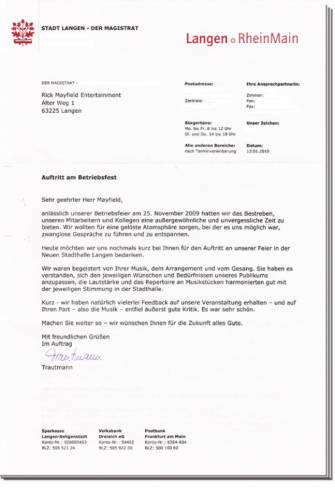 Komischer Kellner Frankfurt - Rick Mayfield Entertainment - Referenzen 09