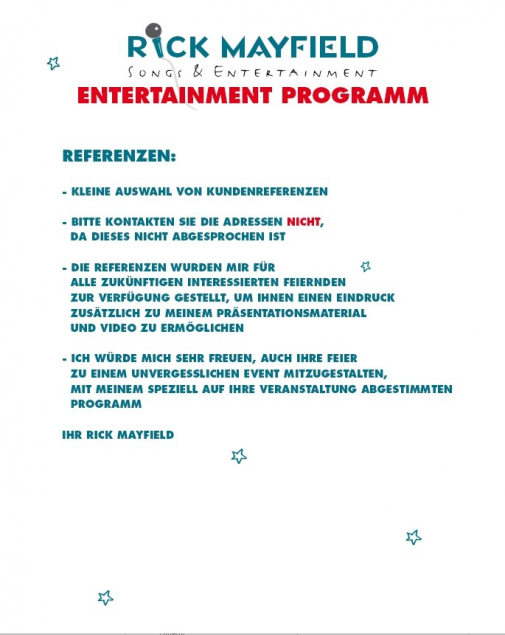 Comedy-Kellner Frankfurt - Rick Mayfield Entertainment - Referenzen 01